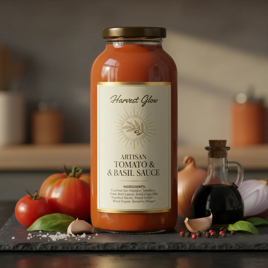 Close-up of a clean, readable product label with recognizable whole-food ingredients listed